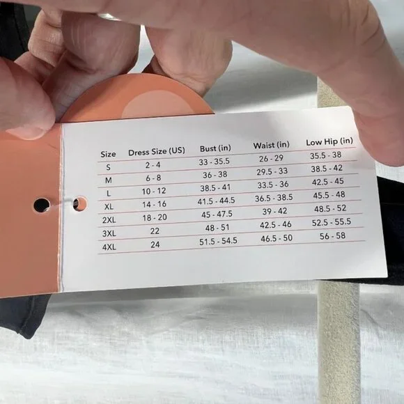 NWT Shapermint Essentials Sweetheart Built-In Bra Shaper Cami in Black - Size XL - Picture 5 of 9